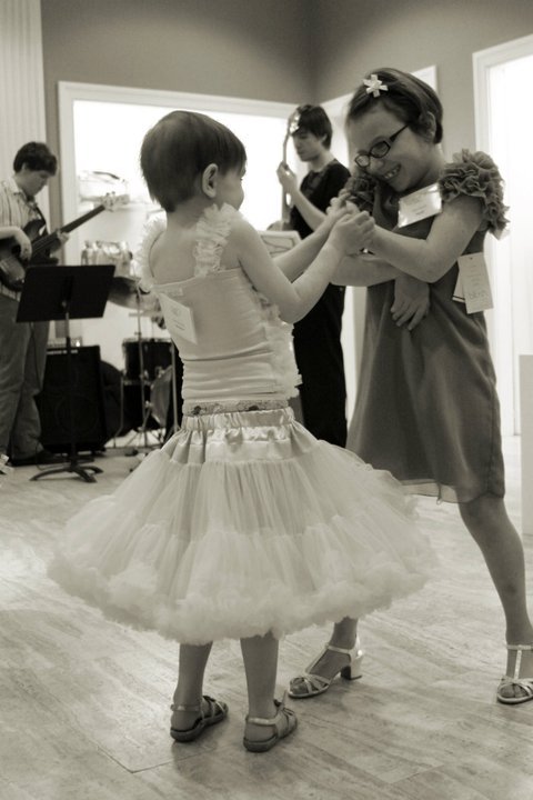 Saks Party - Arianna and Heidi dancing to the band!