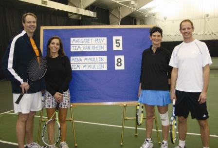 mixed doubles match